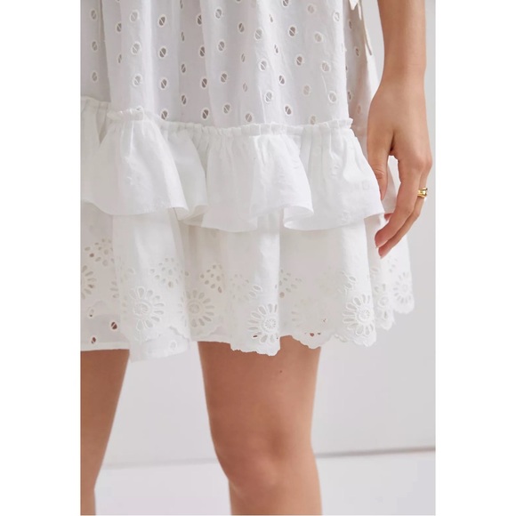 Anthropologie Lacey Ruffled Mini Skirt and Wrap Blouse Set of Two - NWT L, M - Picture 4 of 12